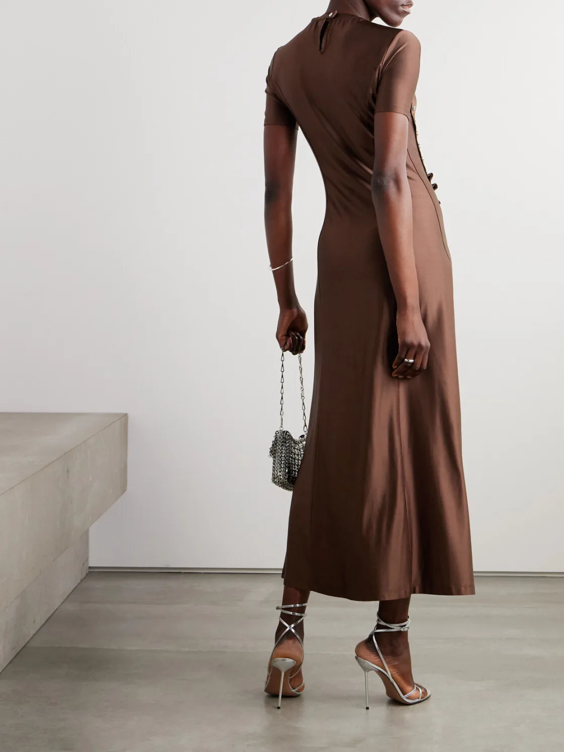 High quality clothing customization with embellishments, elastic satin dress, small order customization, Chinese factory