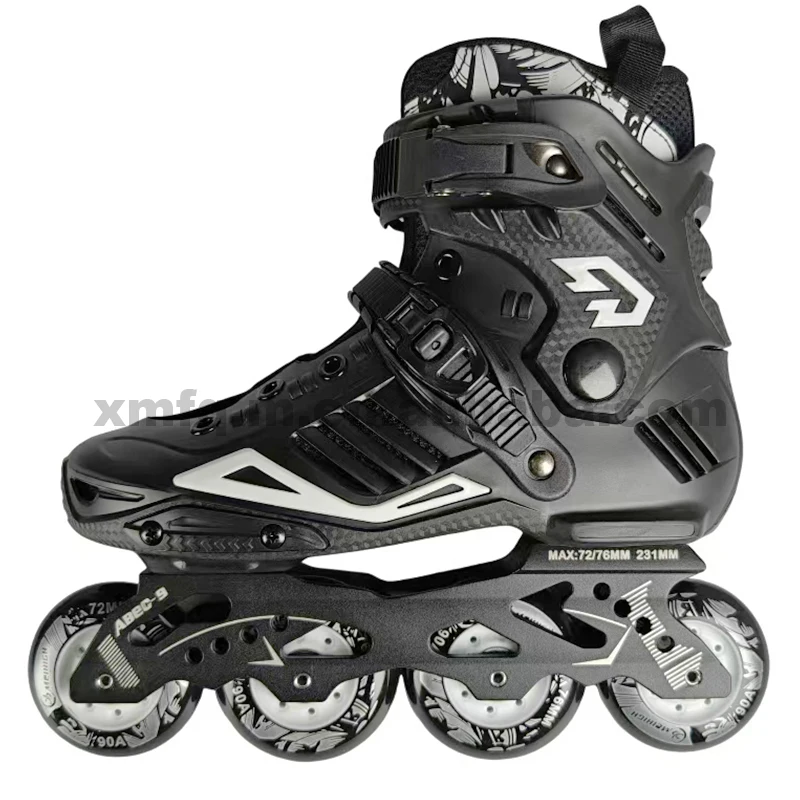 2025 Wholesale Flashing 4 Wheel Safe Aggressive Roller Shoes Professional Slalom Freestyle Inline Speed Inline Roller Skate