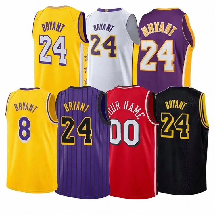 Best Quality Kobe Bryant custom basketball jersey sublimation Basketball Uniforms bull nBaing- laker Jersey