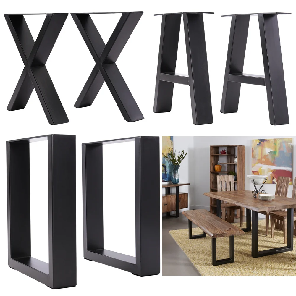 Оптовая Продажа с фабрики железная мебельная основа из нержавеющей стали основание для обеденного стола стеклянной деревянной столешки универсальная металлические ножки