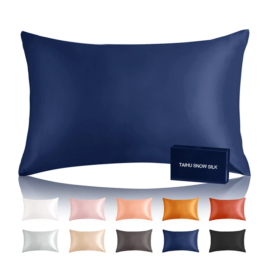 Custom Nature High Quality 19mm 100% Mulberry Silk Pillowcase With Customized For Sleep