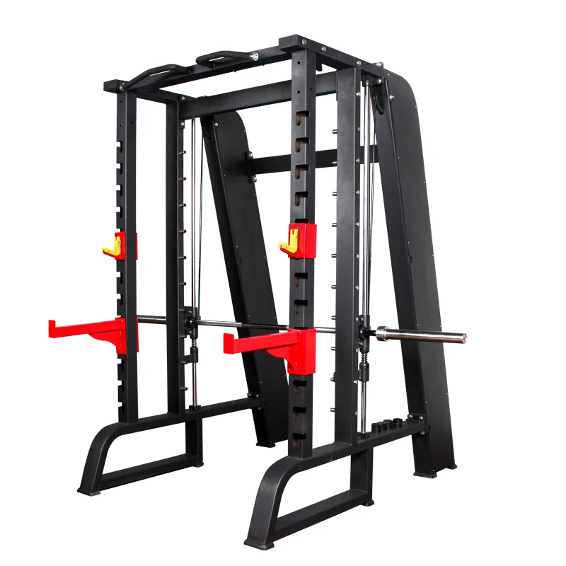 Оборудование для фитнеса и спортзала DGZ, домашняя стойка для приседаний, аппарат Смит, многофункциональный тренажер