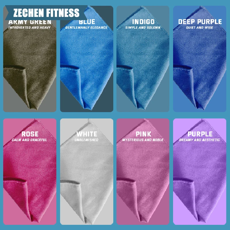 Zechen Fitness Towels, Microfiber Sports Towel for Men and Women, Lightweight Gym Towel with Super Soft and Fast-Drying
