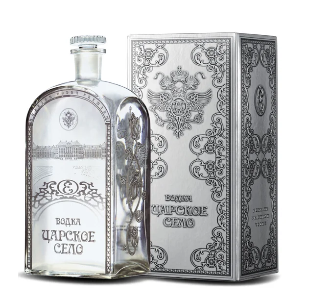 Прозрачная стеклянная бутылка для водки с пробкой премиум-класса, 500 мл, 1000 мл