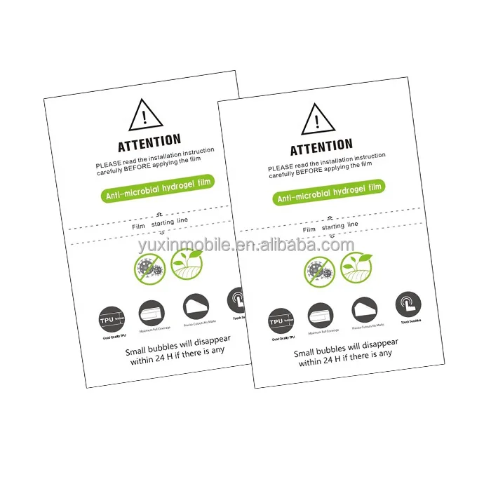 Antimicrobial TPU Screen Protector Compatible Easy Installation Kit Full Coverage Case Friendly Hydrogel Sheet cutting machine