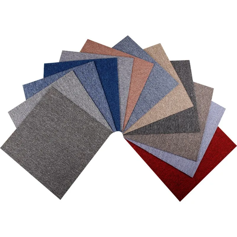 Affordable  China Floor Removable Office 50*50 Square Carpet Tiles Eco-friendly carpet