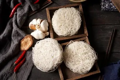 Высушенная рисовая лапша вермишель для сладкого картофеля