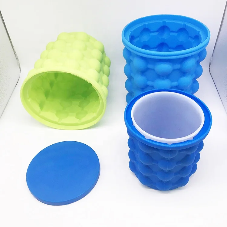 Unionpromo custom cheap silicone ice bucket,  ice cube bucket silicone