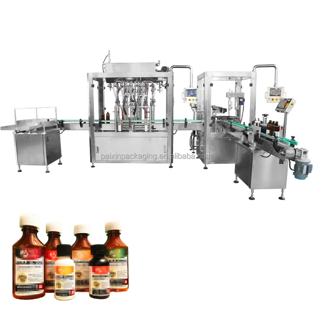 Cosmetics Pharmaceutical Herbal Liquid Shampoo Gel Bottle Filling Capping Machine for Packing Line