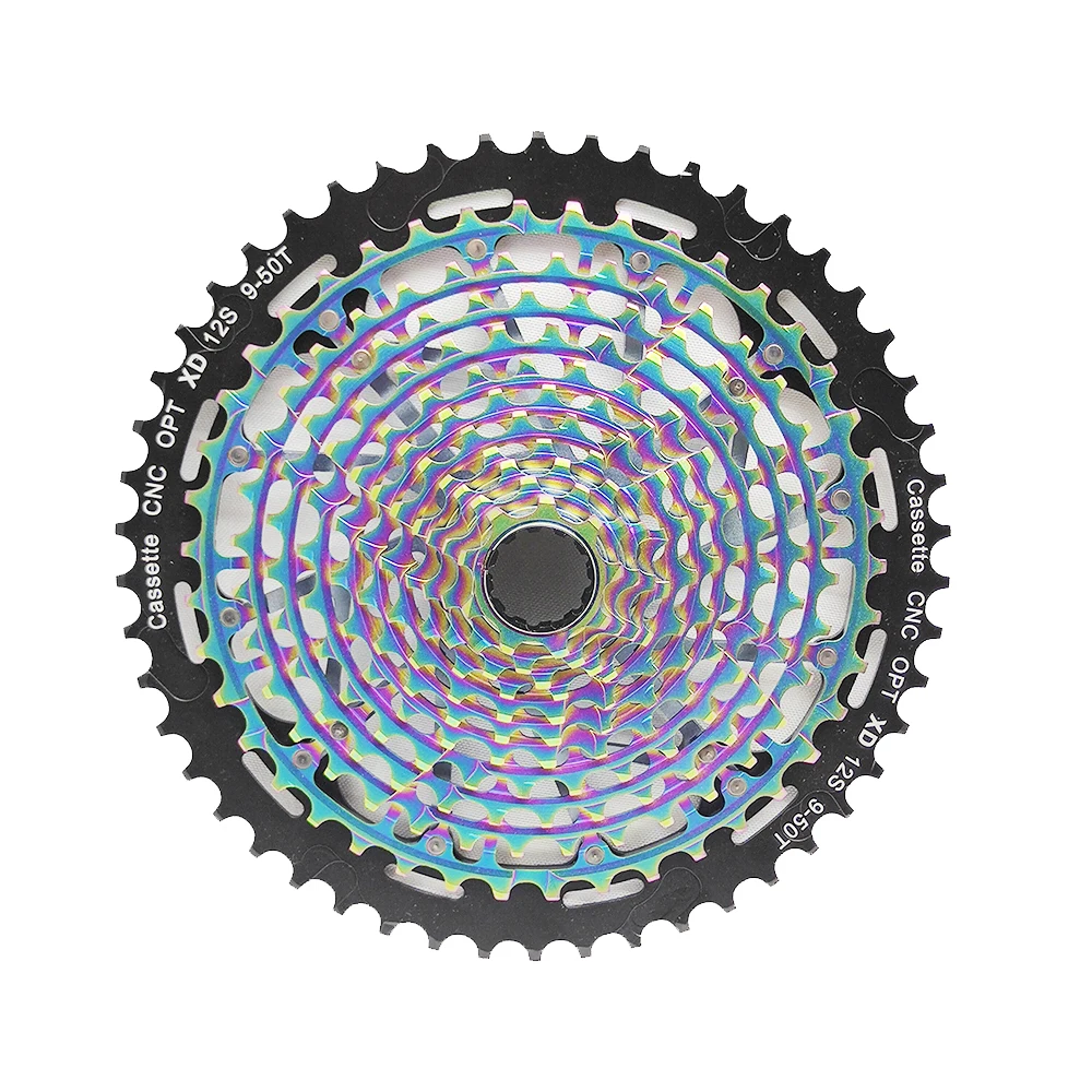 Mountain Bike Accessories MTB Bike 12 Speed 9-50T Cassette Ultimate XD Compatible Cassette 11S Rainbow Ready