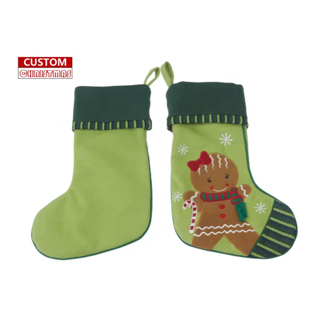 New Fashion Custom design high quality promotional Wholesale Red Christmas hanging decoration gift socks