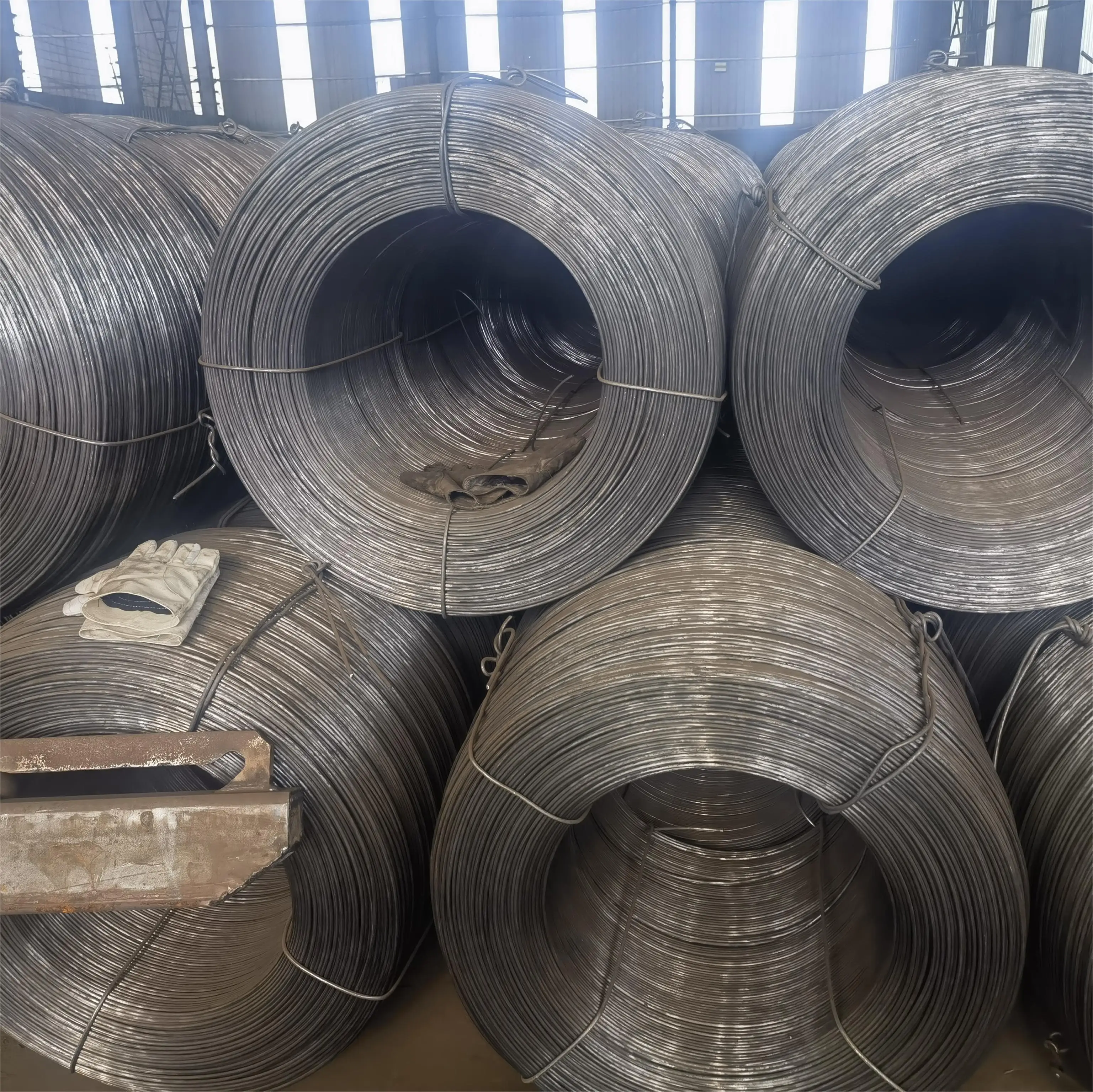 High Tensile Strength ASTM sae 1008 5.5mm 6.5mm hot rolled Q195 SAE1008 high carbon steel Spring wire