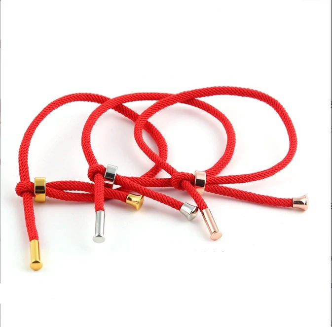 Customized size Stainless steel hand gold red rope Milan rope male and female couples bracelets