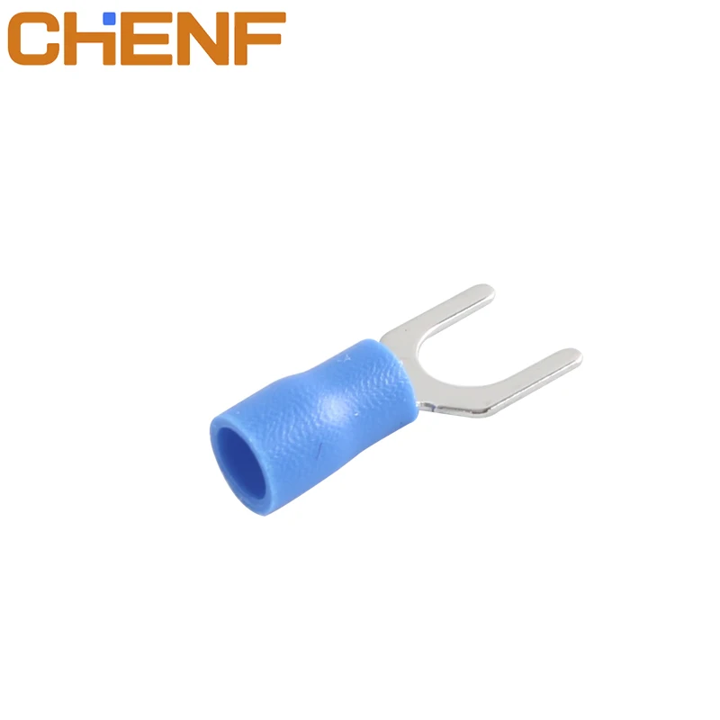 CHENF SV1.25-4M AWG22-16 #8 SeilSoul Factory Directly Provide 100% Inspection Quality Insulated Spade Cord End Terminals