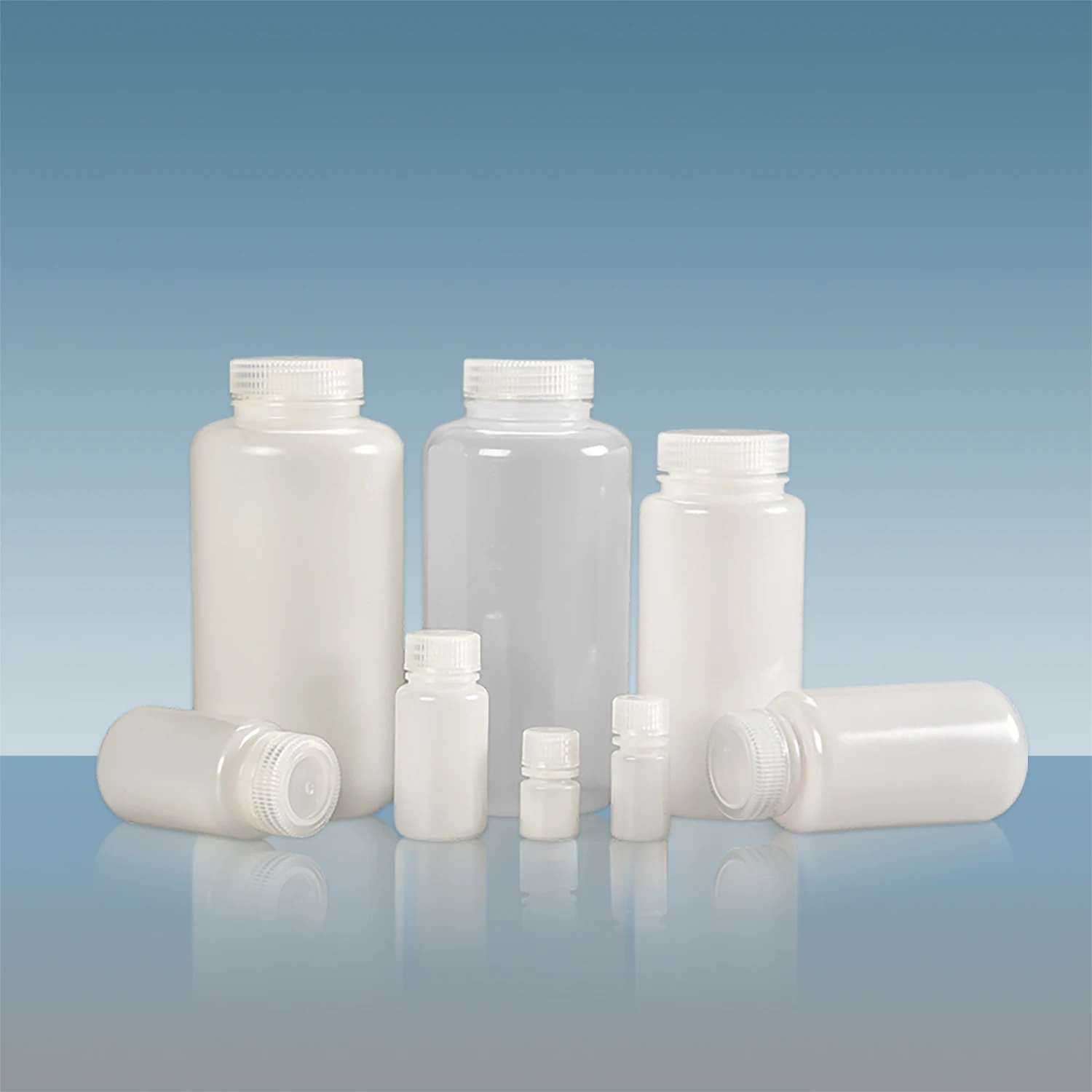 Tuv Certification 8ml 15ml 30ml 60ml 125ml 250ml 500ml 1l Plastic Hdpe Wide Mouth Reagent Bottles For Lab