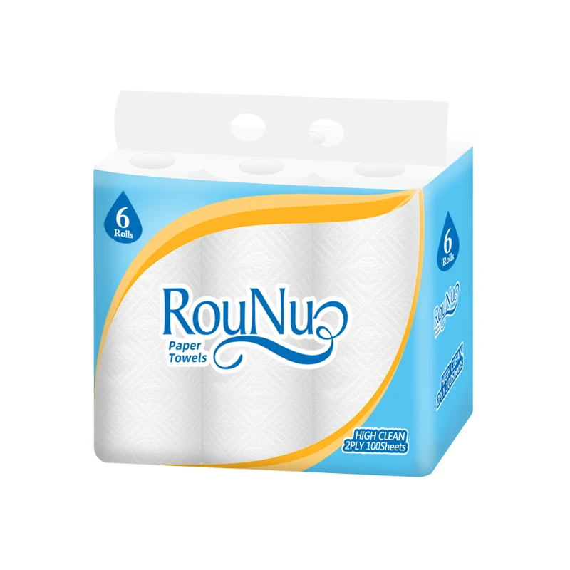  RouNuo Baoding новый продукт рельефная впитывающая кухонная бумага из древесной целлюлозы для
