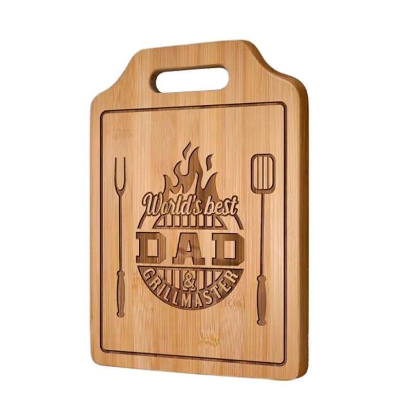 Custom Engraved Personalized Vintage Rustic Fruit Vegetable Meat Kitchen Bamboo Cutting Board bamboo Chopping Board