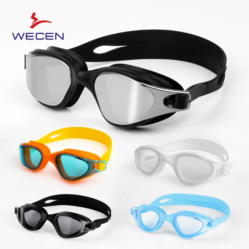 Professional Wide Vision PC Lens Silicone Swim Glasses High Quality Anti-Fog for Children Mirror Lens Antifog Goggles Swimming
