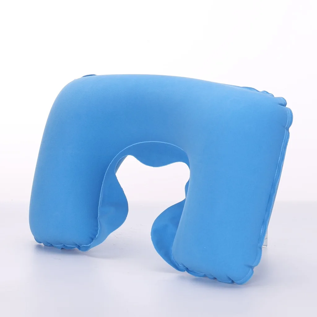 U shape lightweight cheap air neck pillow travel inflatable pillow