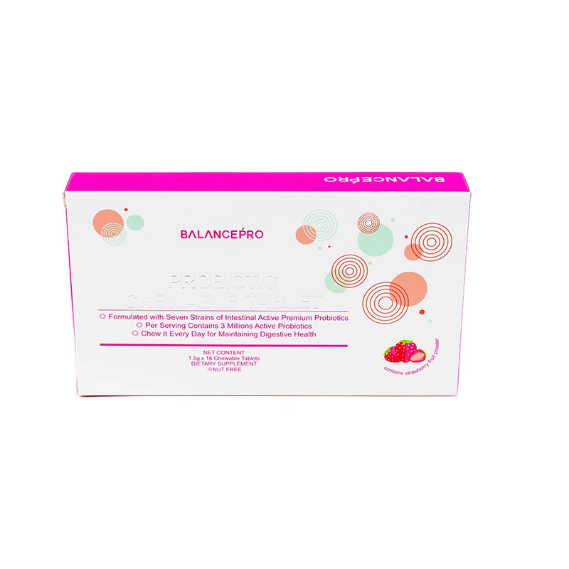 Natural Probiotic Food Supplement Chewable Tablet Candy for Children ODM & OEM Service Private Label Best Gastrointestinal Care