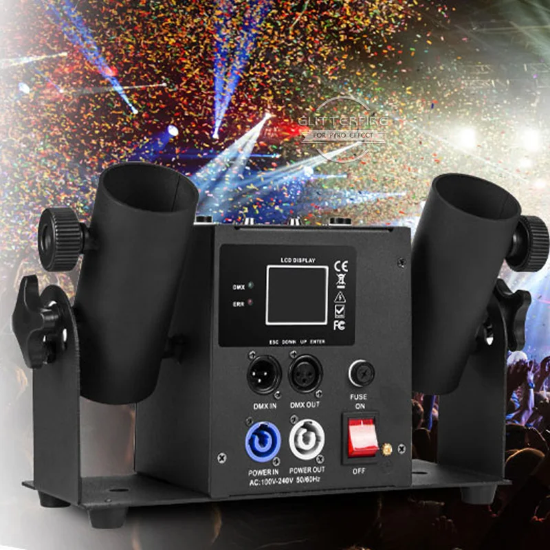 Машина для изготовления конфетти с двойной головкой DMX512