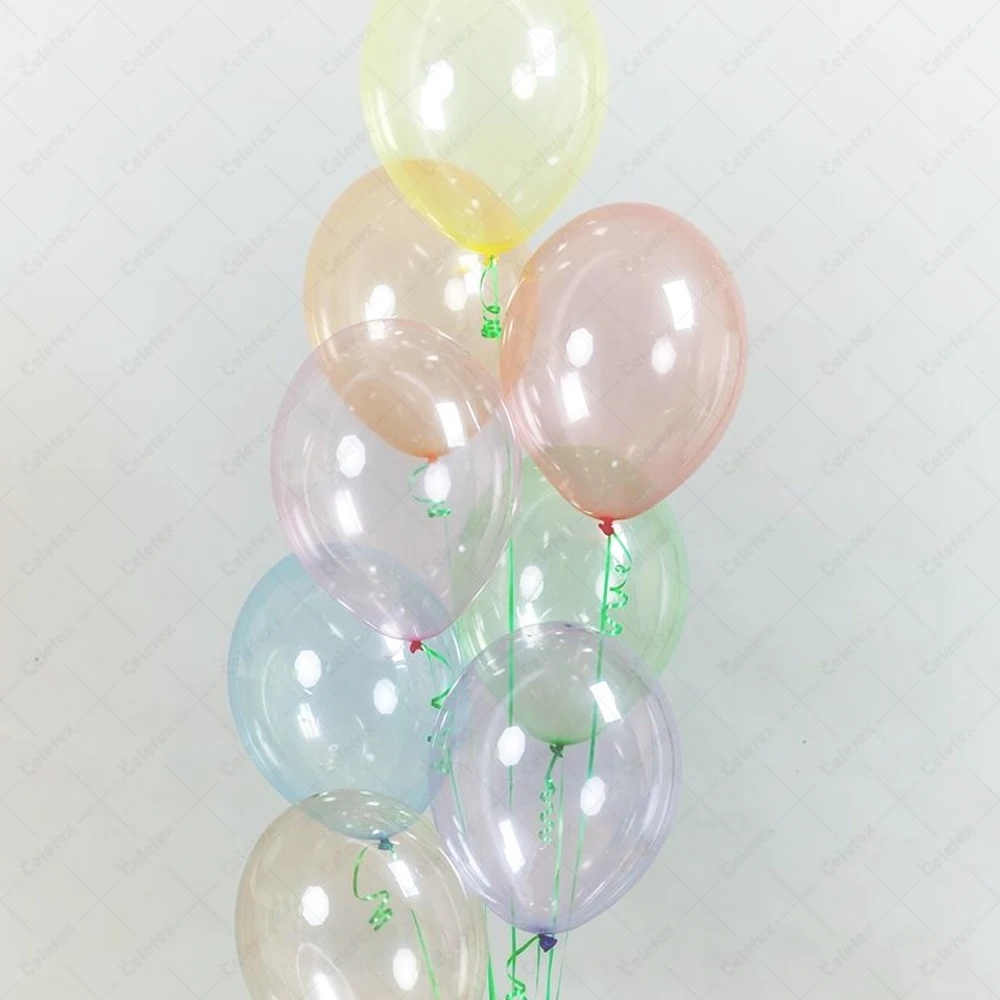 Latex 100pcs 12 inch Crystal Pastel Colour Ballon Wedding Party Supplies Arrangement Balloon Decoration Crystal Latex Balloons