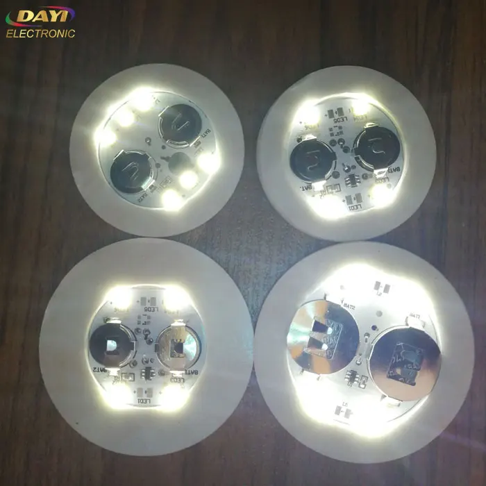 Good quality brightly cr2032 Brand Wine Bottle Decoration big battery led sticker for bottle LED bottle light LED Light pad