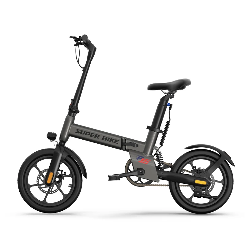 Folding electric bike 16 inch long travel range lithium  battery portable Lightweight electric bike bicycle