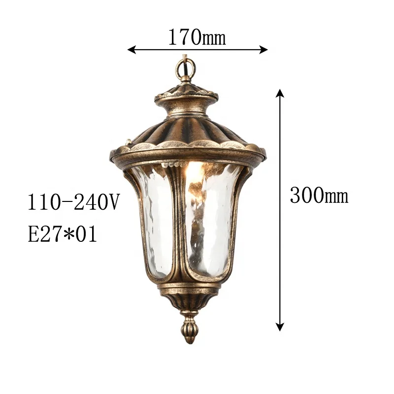 outdoor aluminum  pendant lamp antique  hanging lamp