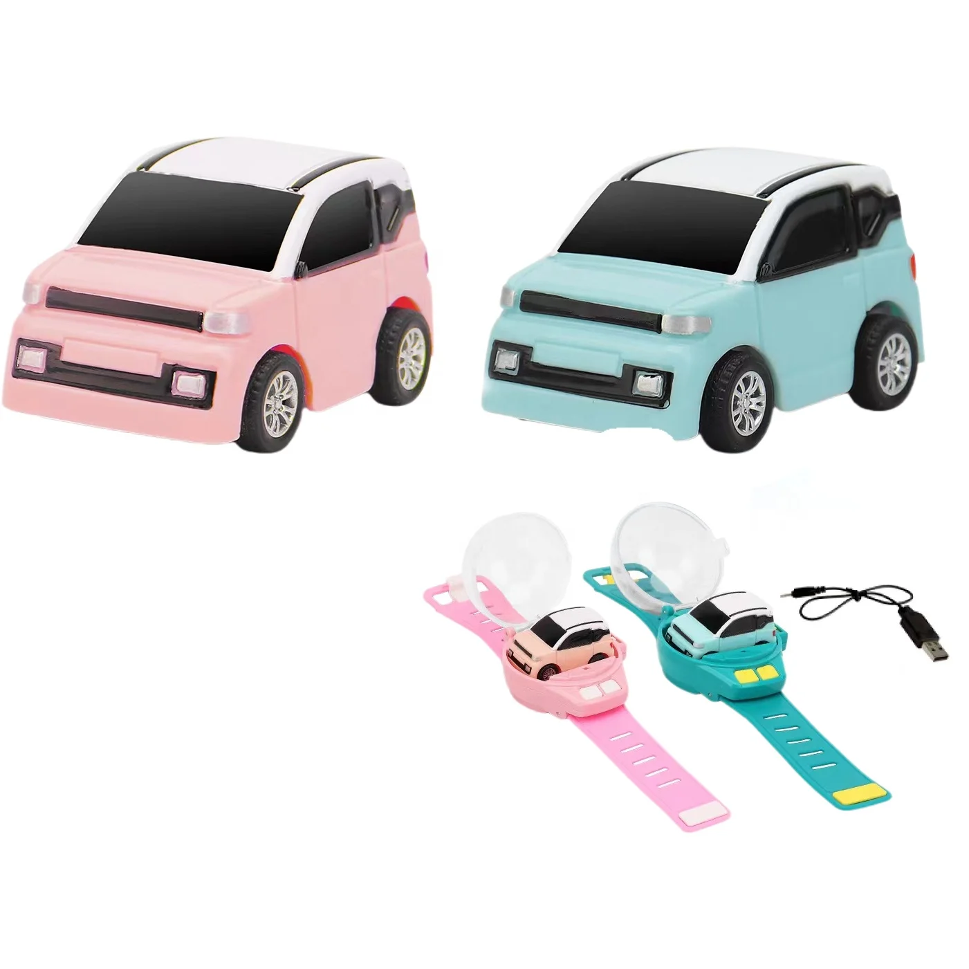 Rc cars watch for children mini diecast model car remote control toys rechargeable battery smart watch 2023 with lights