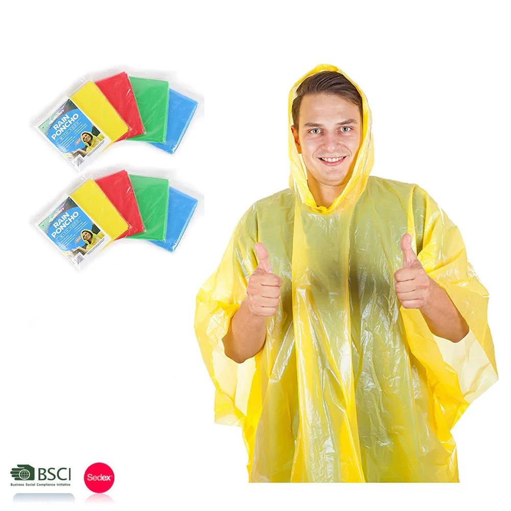 China Market Wholesale Colorful 100% Waterproof Disposable Surf Poncho Raincoat