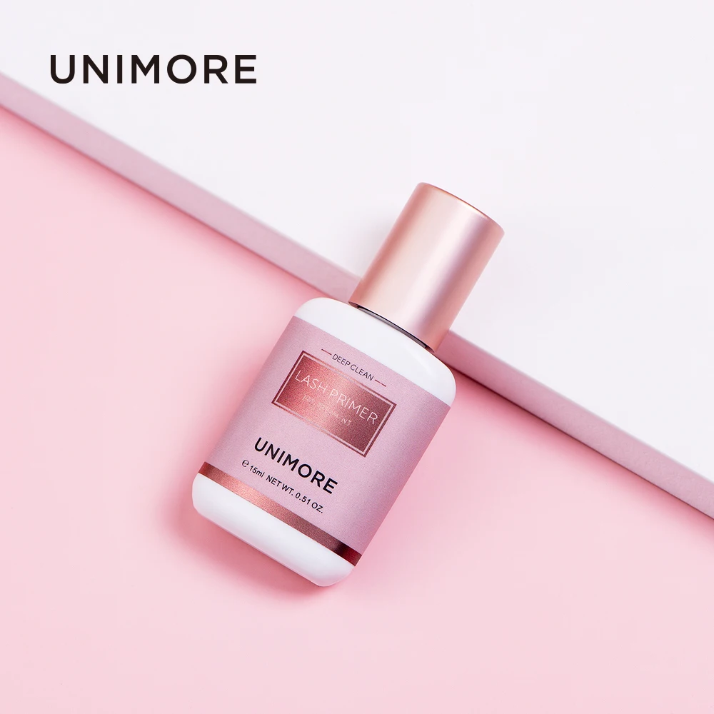 Unimore Top Quality Primer Eyelash Transparent Private Label Eyelash Extension Primer With Custom Primer Eyelash Packaging
