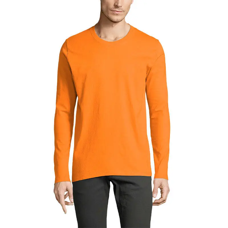 Высокое качество трафаретная печать мода на заказ печатная Мужская футболка с длинным рукавом