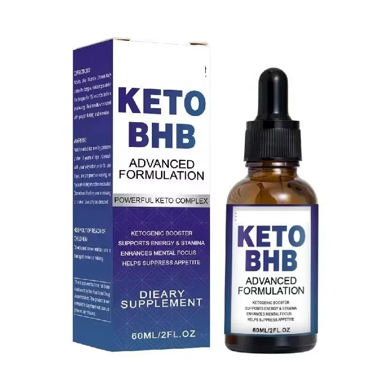 Hot Sale keto Diet Drops with BHB Exogenous Ketones Fat of Burner Appetite Suppressant Natural Keto