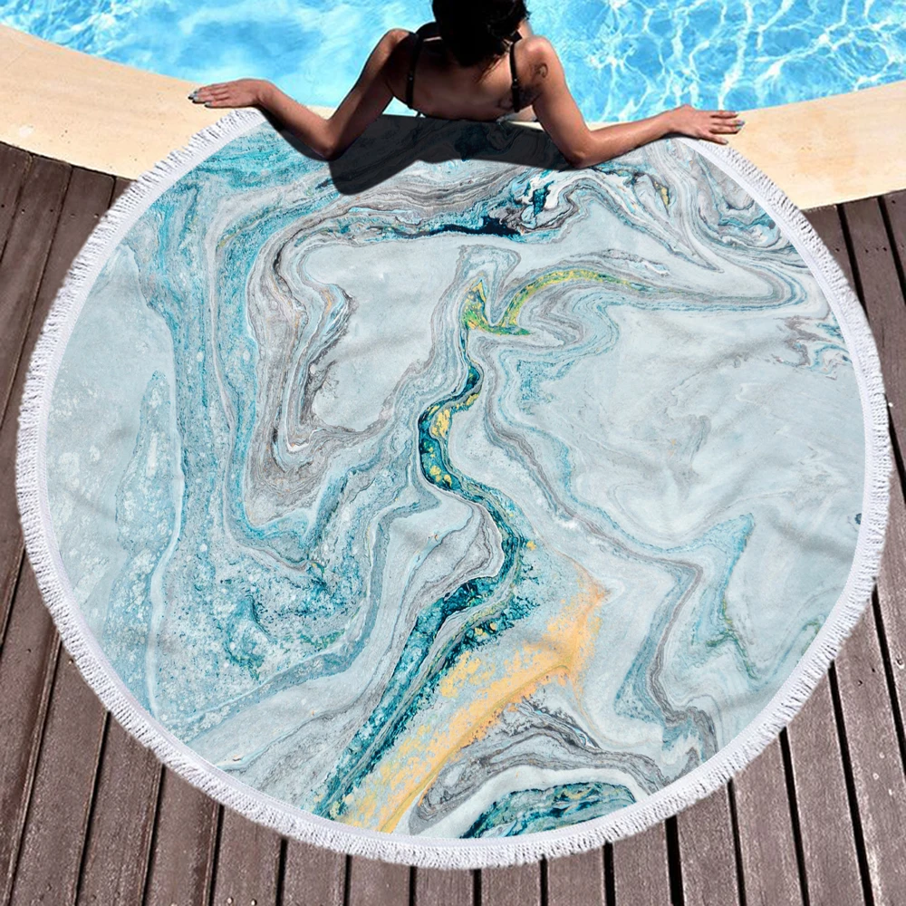 China factory round beach towels Cost price printed beach towel Hot sale sand free beach towel