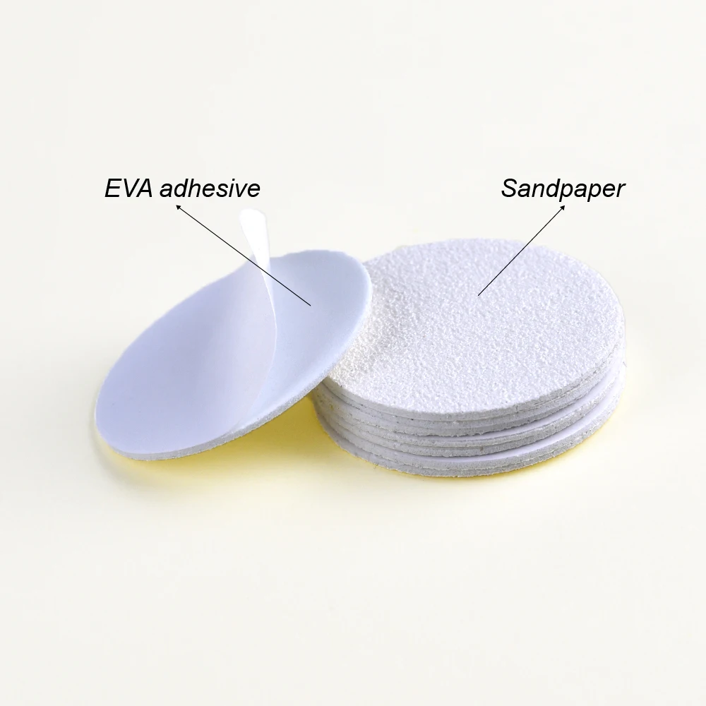 Professional OEM Custom Adhesive White Sanding Disc For Electric Foot Grinder Replacement