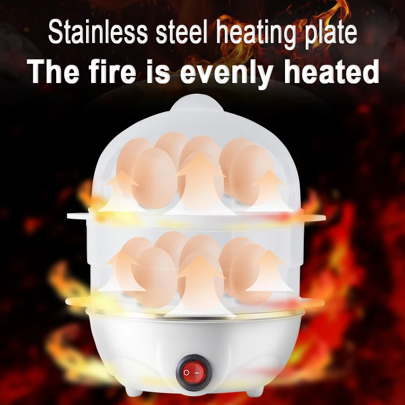 Household Kitchen Automatic Rapid Egg Cooker Machine 7 Egg Capacity Electric cheapest steaming eggs in steamer