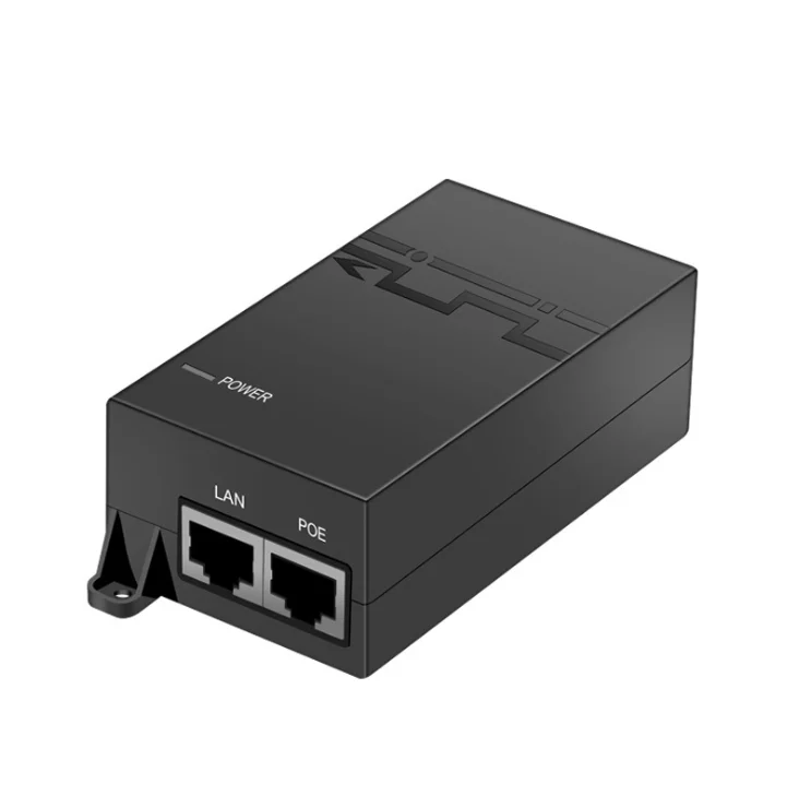 Good quality OEM Accepted POE Injector Adapter 12v 24v 36v 48v 0.5a 1a 1.25a poe adapter powerline ethernet power supply 60w