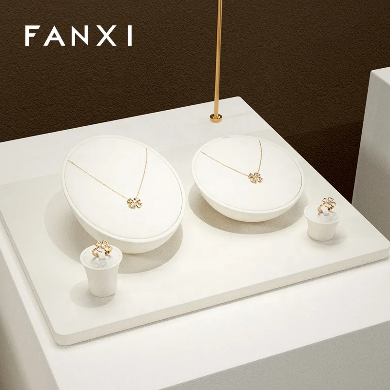 FANXI Wholesale Custom Diy Bracelet Necklace Ring Earring Holder Jewelry Display Stand Set