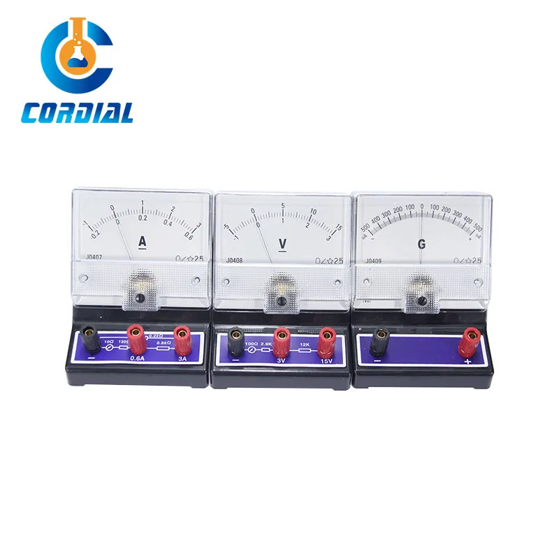 CORDIAL Physical educational electrical circuit experiment equipment analog dc ammeter digital dc voltmeter ammeter