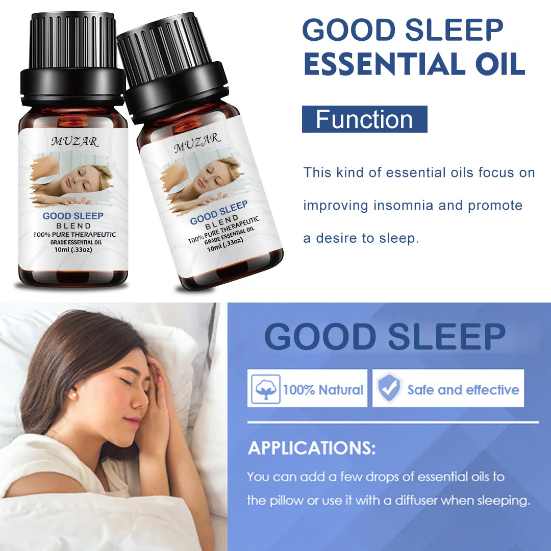 Private Label 10ml 100% pure therapeutic grade Good sleep blend essential oils ultra premium compound essential oils