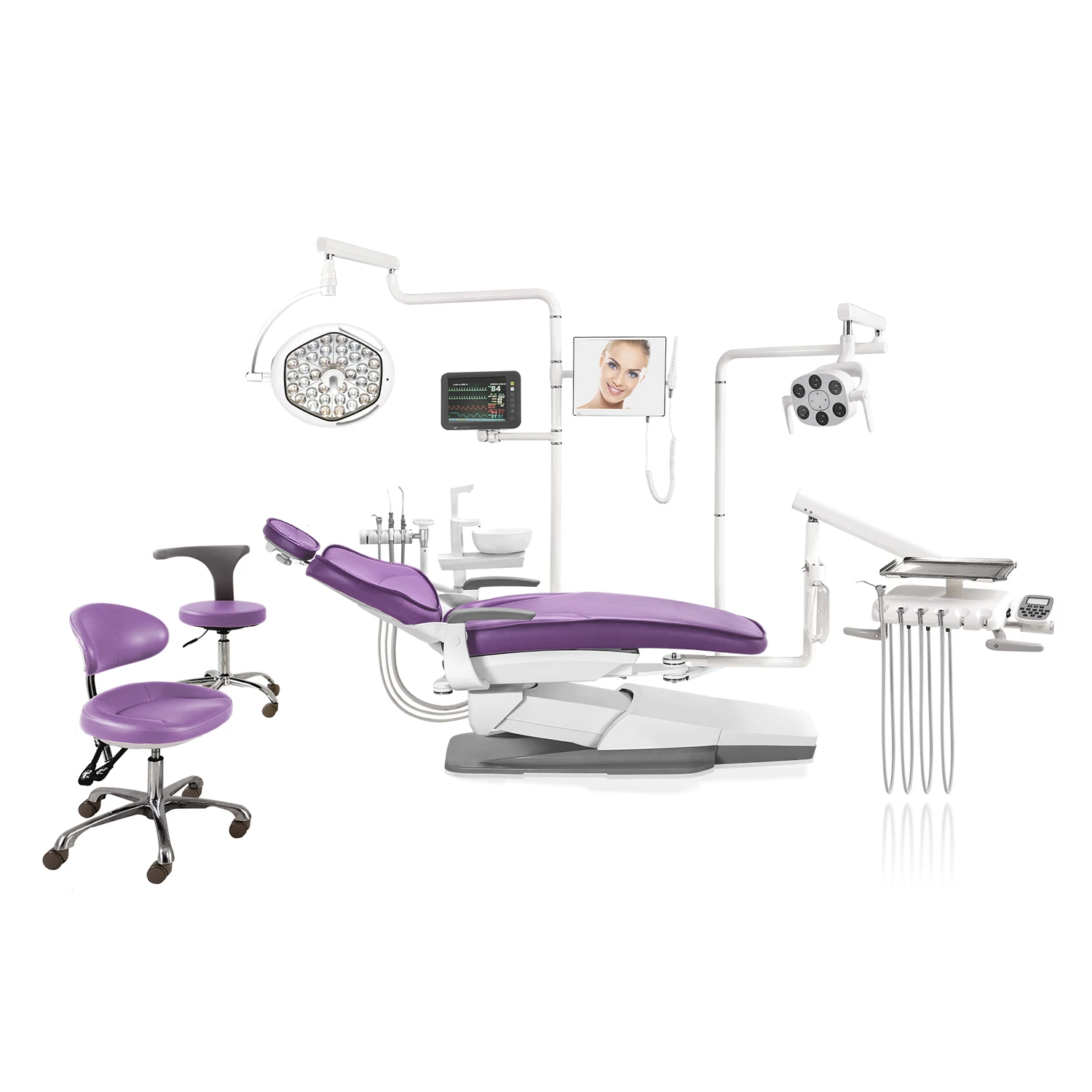 One-stop service Left handed American type dental chairs unit price fauteuil dentaire