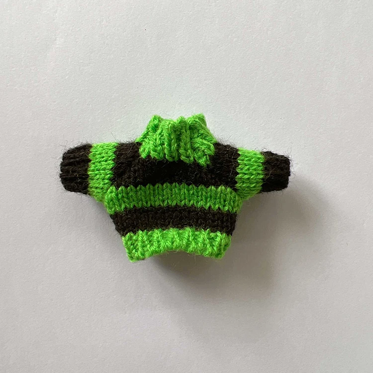 14cm 10cm Doll Accessories Kids DIY Mini Baby Doll Clothes Sweater