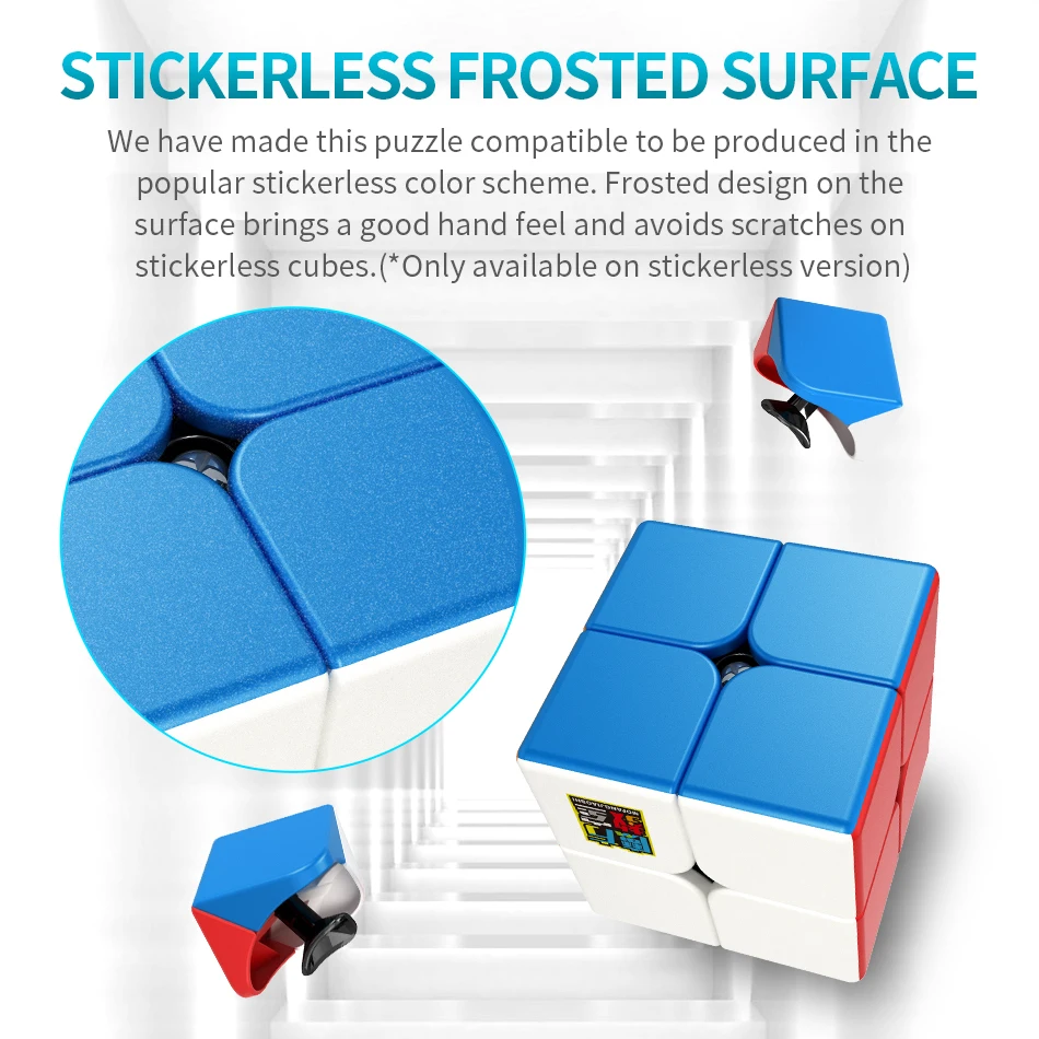 Plastics Cube Hard Plastic DIY Toy MOYU meilong 2*2*2 Magic cube Custom Pattern Cube Kids Toys