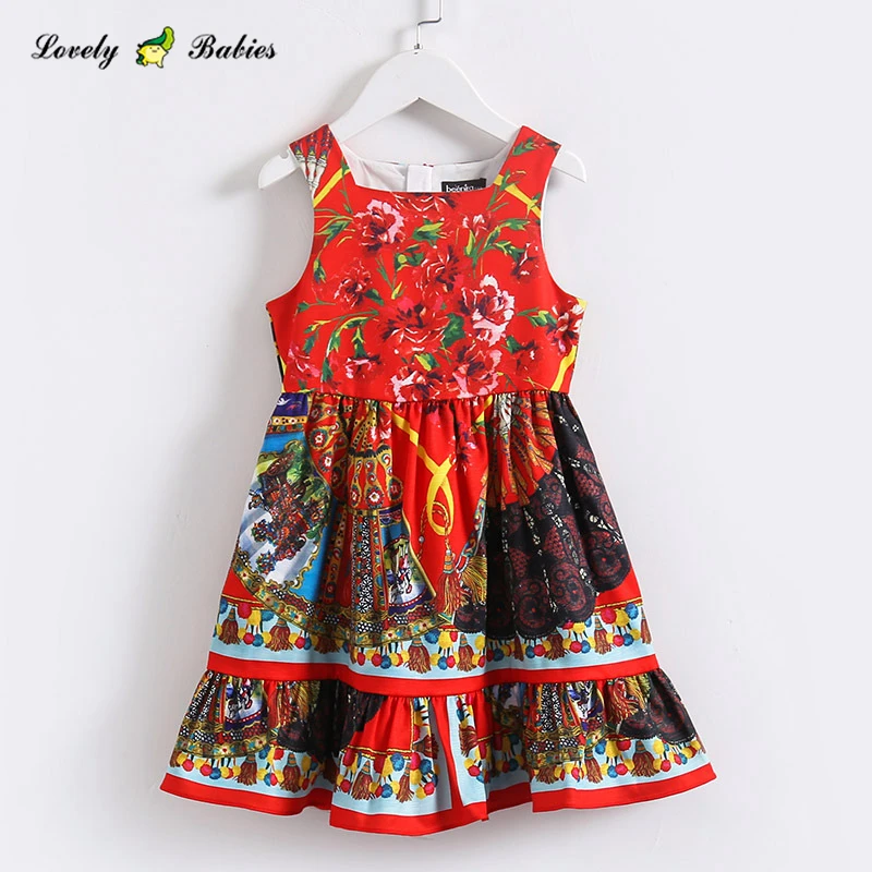2 years baby dress christmas smocked dress for girls party