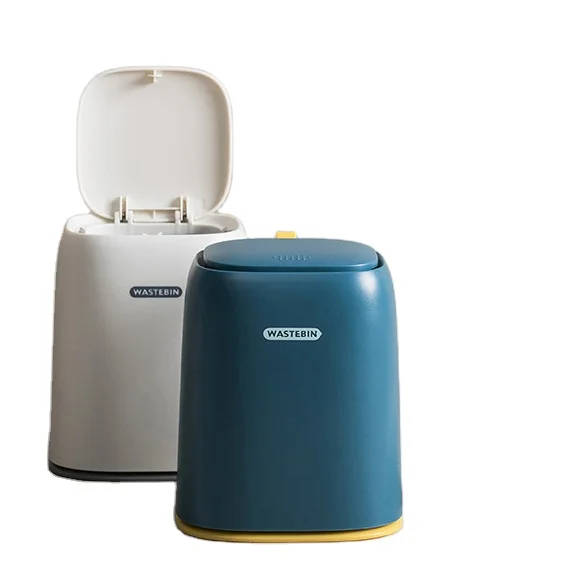 Mini countertop lid car trash can set desktop recycling trash can plastic