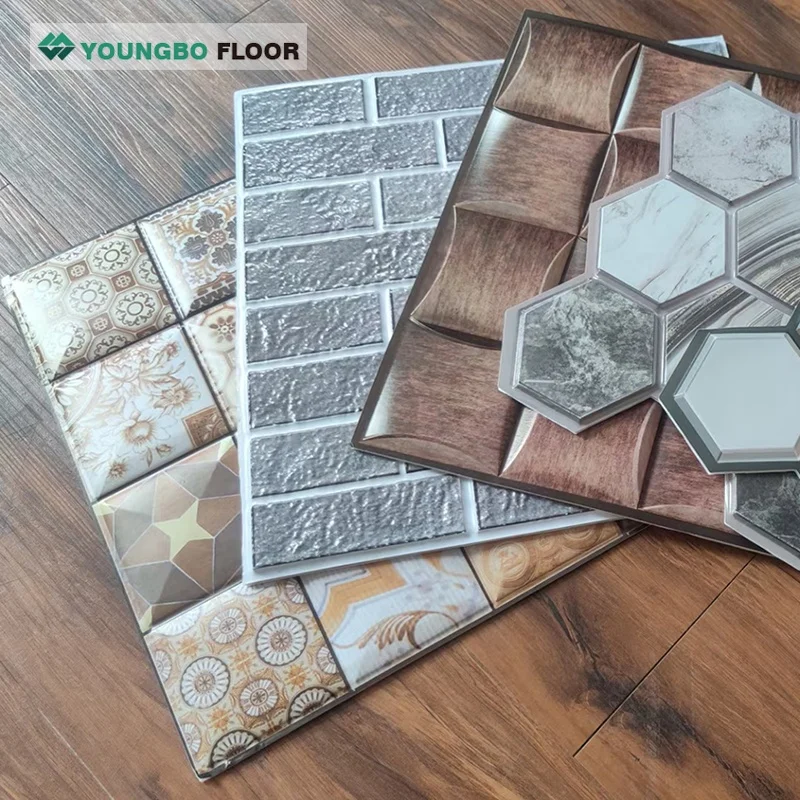 Wallpaper 3D New Designs Foam for Home Brick and Wood Wallpaper Sticker