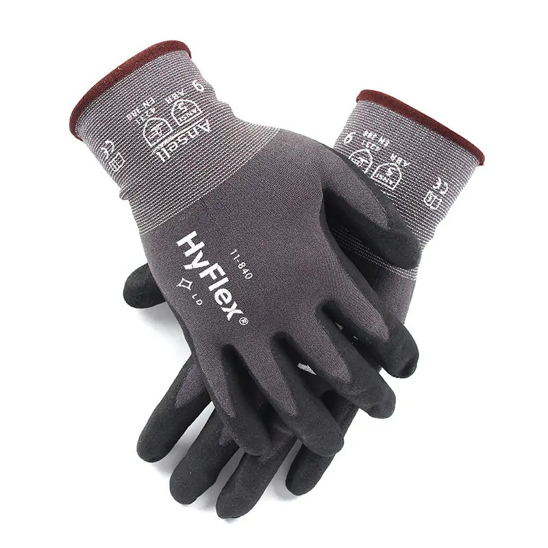 Ansell Hyflex 11-840 защитные перчатки нейлоновые нитриловые для механического обслуживания