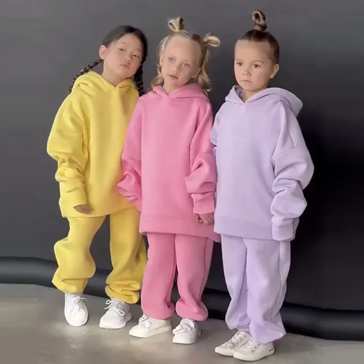 Customize Children Clothing Baby Sweatsuits Wholesale Sports Set Apparel High Quality Comfortable New Design Kids Tracksuits