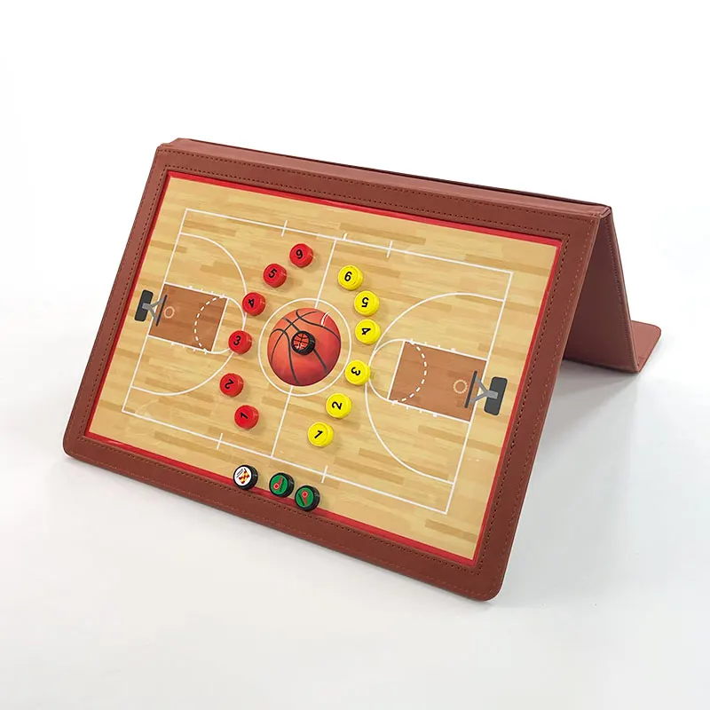 Magnetic double-sided folding this can be written to erase game coach basketball tactics board